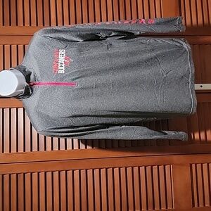 NFL TEAM APPAREL TAMPA BAY BUCCANEERS LONG SLEEVE 1/4 ZIP SHIRT. UNISEX